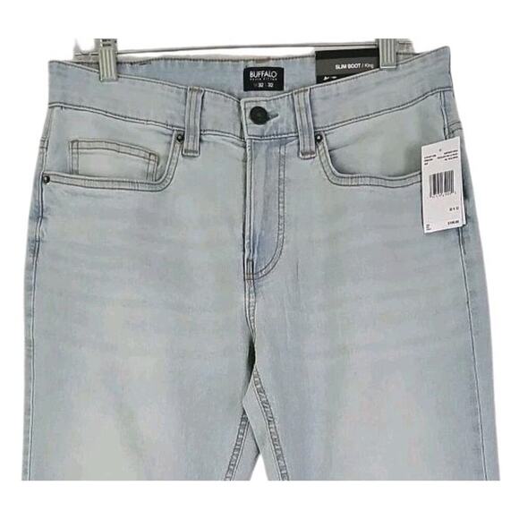 Buffalo David Bitton~Mens 32×32~Blue Slim Boot/King Jeans ASH-X Zip Fly $109 NWT - Picture 11 of 16